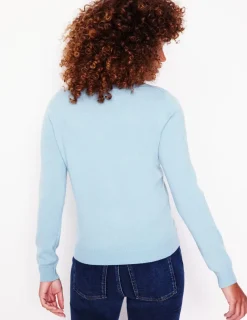 Pullover & Strickjacken | Boden Eva Kaschmirpullover mit U-Boot-Ausschnitt- Turmalinblau