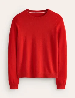 Pullover & Strickjacken | Boden Eva Kaschmirpullover mit Rundhalsausschnitt- Rouge