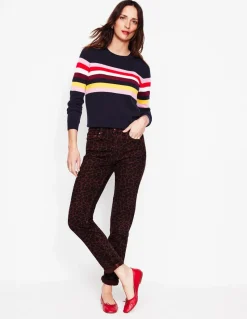Pullover & Strickjacken | Boden Eva Kaschmirpullover mit Rundhalsausschnitt-Marineblau, Regenbogen Marineblau,Regenbogen