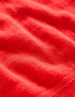 Pullover & Strickjacken | Boden Eva Kaschmirpullover mit Rundhalsausschnitt- Erbeerkuchenrot