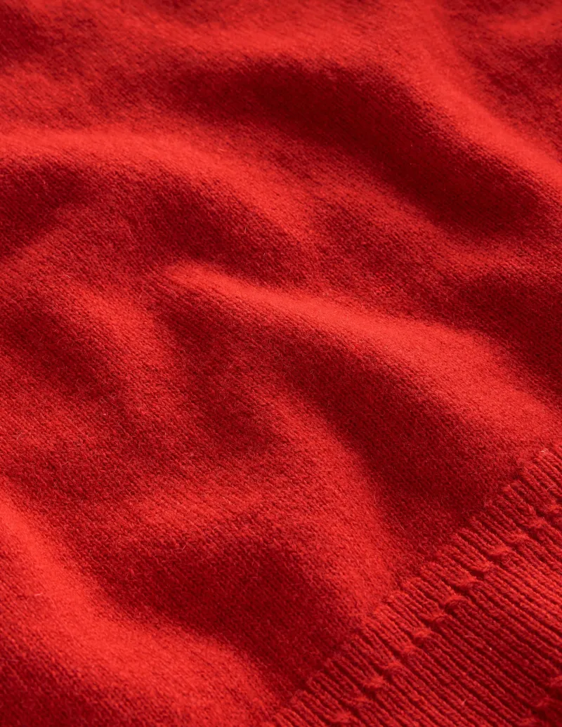 Pullover & Strickjacken | Boden Eva Kaschmirpullover mit V-Ausschnitt- Rouge-Rot