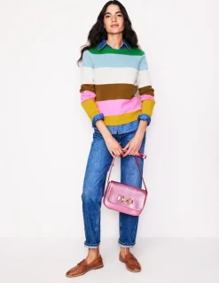 Pullover & Strickjacken | Boden Eva Kaschmirpullover mit Rundhalsausschnitt-Bunt, Regenbogen Bunt,Regenbogen