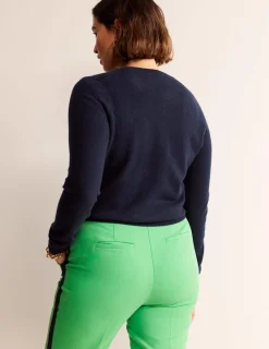 Pullover & Strickjacken | Boden Eva Kaschmirpullover mit Rundhalsausschnitt-Aqua Marine Marl AquaMarineMarl
