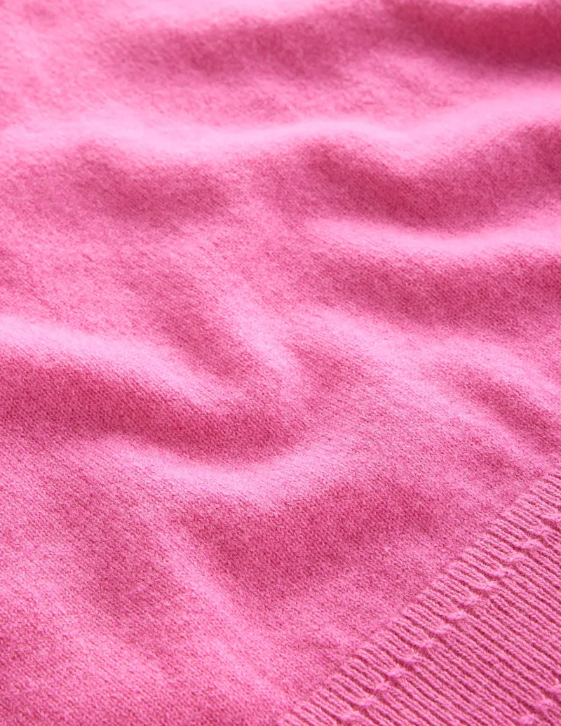 Pullover & Strickjacken | Boden Eva Kaschmirpullover mit U-Boot-Ausschnitt-Rosa Turmalin RosaTurmalin