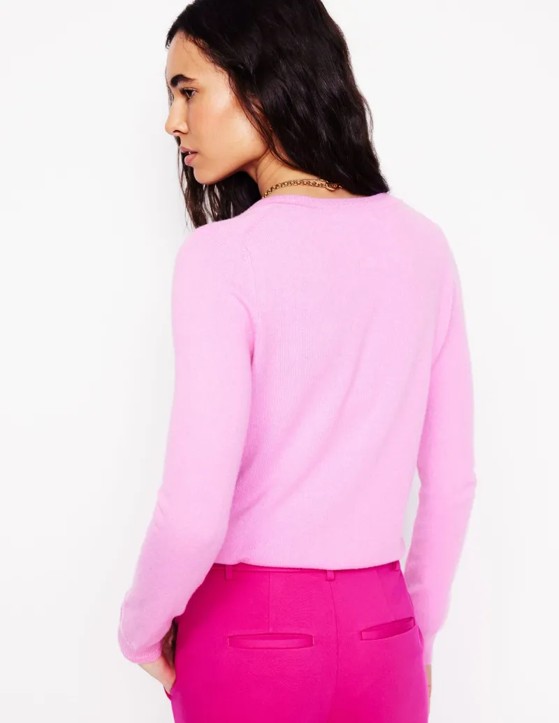 Pullover & Strickjacken | Boden Eva Kaschmir-Strickjacke mit Rundhalsausschnitt- Vintage-Mauve