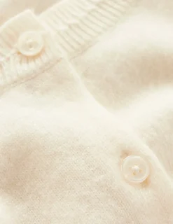Pullover & Strickjacken | Boden Eva Verkürzte Strickjacke aus Kaschmir-Warmes Naturweiß WarmesNaturweiß