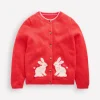 Pullover & Strickjacken | Boden Evelyn Strickjacke mit lustigem Motiv-Marmeladenrot Hasen MarmeladenrotHasen