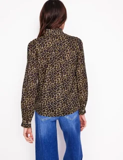Hemden | Oberteile | Boden Felicity Baumwollbluse-Kamelbraun, Gepard Pop Kamelbraun,GepardPop