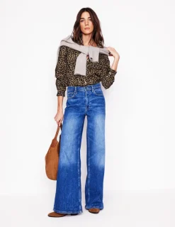 Hemden | Oberteile | Boden Felicity Baumwollbluse-Kamelbraun, Gepard Pop Kamelbraun,GepardPop