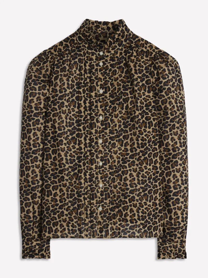 Hemden | Oberteile | Boden Felicity Baumwollbluse-Kamelbraun, Gepard Pop Kamelbraun,GepardPop