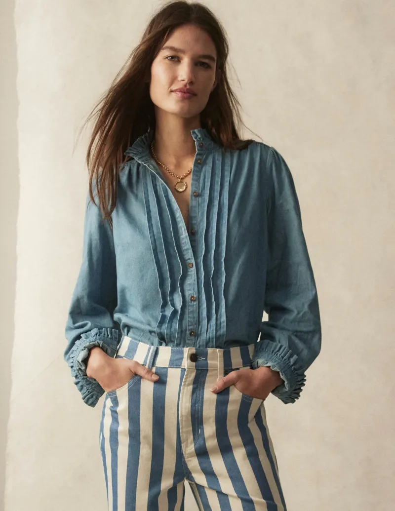 Hemden | Oberteile | Boden Felicity Jeansbluse-Hell Authentisch HellAuthentisch