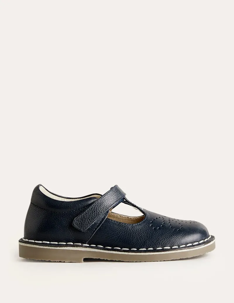 Schuhe, Turnschuhe & Sandalen | Boden Flache Schuhe aus Leder mit T-Steg-Aqua Marine Marl AquaMarineMarl