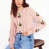Pullover & Strickjacken | Boden Flauschiger Pullover mit Stickerei-Sanftes Lavendelrosa SanftesLavendelrosa