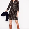 Kleider & Jumpsuits | Kleider In Petite | Boden Flora Hemdblusenkleid aus Cord-Gummi, Vogel Gummi,Vogel