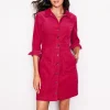 Kleider & Jumpsuits | Kleider In Petite | Boden Flora Hemdblusenkleid aus Cord-Kirschen Jubiläum KirschenJubiläum