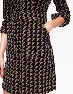 Kleider & Jumpsuits | Kleider In Petite | Boden Flora Hemdblusenkleid aus Cord-Gummi, Vogel Gummi,Vogel