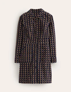 Kleider & Jumpsuits | Kleider In Petite | Boden Flora Hemdblusenkleid aus Cord-Gummi, Vogel Gummi,Vogel