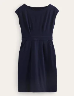 Kleider & Jumpsuits | Kleider In Petite | Boden Florrie Jerseykleid-Aqua Marine Marl AquaMarineMarl