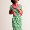 Kleider & Jumpsuits | Kleider In Petite | Boden Florrie Jerseykleid-Smaragdgrün, Motiv Falling Geo Smaragdgrün,MotivFallingGeo