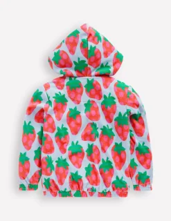 Hoodies & Kapuzenpullis | Oberteile & T-shirts | Boden Frottee-Kapuzenjacke-Nebligblau Erdbeere NebligblauErdbeere