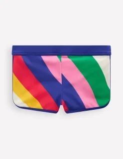 Bademode | Boden Gemusterte Badeshorts-Bunt Regenbogen Swirl-Motiv BuntRegenbogenSwirl-Motiv