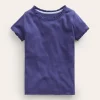 Oberteile & T-shirts | Boden Geripptes Kurzarm-T-Shirt-Aristocratic Blue/ Ivory Stripe AristocraticBlue/IvoryStripe