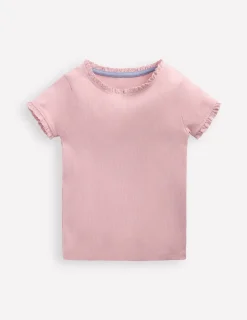 Oberteile & T-shirts | Boden Geripptes Kurzarm-T-Shirt-Artic Marl ArticMarl