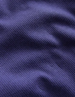 Oberteile & T-shirts | Boden Geripptes Kurzarm-T-Shirt-Aristocratic Blue/ Ivory Stripe AristocraticBlue/IvoryStripe