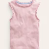 Oberteile & T-shirts | Boden Geripptes Top mit Spitzenbesatz-Artic Marl ArticMarl