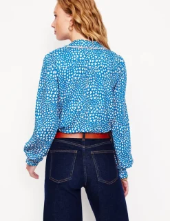 Hemden | T-shirts & Tops | Boden Gesmoktes Jerseyhemd-Galerie-Blau, Paisley-Herz Galerie-Blau,Paisley-Herz