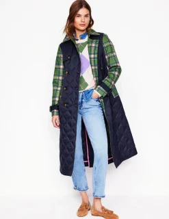 Mäntel & Jacken | Boden Gesteppter Trenchcoat- Marineblaue