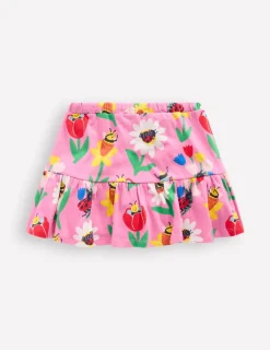 Röcke | Boden Gestufter Jersey-Skort-Fliederzucker Frühlingsgarten FliederzuckerFrühlingsgarten