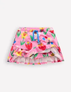 Röcke | Boden Gestufter Jersey-Skort-Fliederzucker Frühlingsgarten FliederzuckerFrühlingsgarten