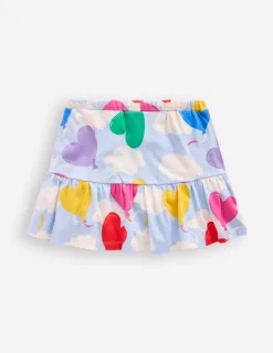 Röcke | Boden Gestufter Jersey-Skort-Nebligblau Ballon Himmel NebligblauBallonHimmel