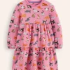 Kleider | Boden Gestuftes Sweatkleid-Kirschblütenrosa Katzen KirschblütenrosaKatzen