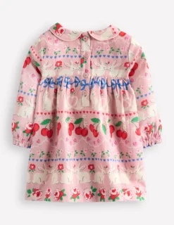 Kleider | Boden Gewebtes Partykleid-Rosa Valentinstag-Hasen RosaValentinstag-Hasen