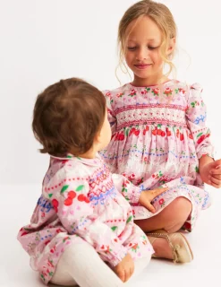 Kleider | Boden Gewebtes Partykleid-Rosa Valentinstag-Hasen RosaValentinstag-Hasen