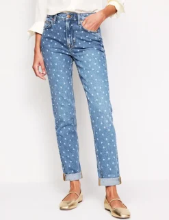 Jeans | Boden Girlfriend-Jeans- Laser-Punkt