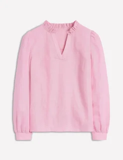 Oberteile | Boden Grace Leinenoberteil-Rosa Chambray RosaChambray