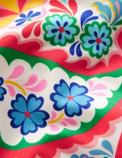 Bademode | Boden Hallie Badeanzug mit Rüschenträgern-Naturweiß Paisley NaturweißPaisley