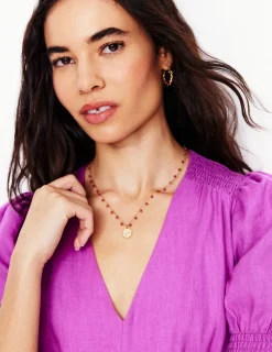 Schmuck | Boden Halskette mit Anhänger zum Schichten- ROSA