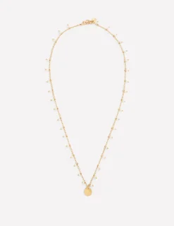 Schmuck | Boden Halskette mit Anhänger zum Schichten- Kunstperle