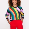 Oberteile | Nachtwäsche & Schlafanzüge | Boden Hannah Sweatshirt mit Print-Bunt, Abstrakter Regenbogen Bunt,AbstrakterRegenbogen