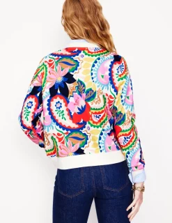 Oberteile | Nachtwäsche & Schlafanzüge | Boden Hannah Sweatshirt mit Print-Bunt, Botanik-Paisley Bunt,Botanik-Paisley