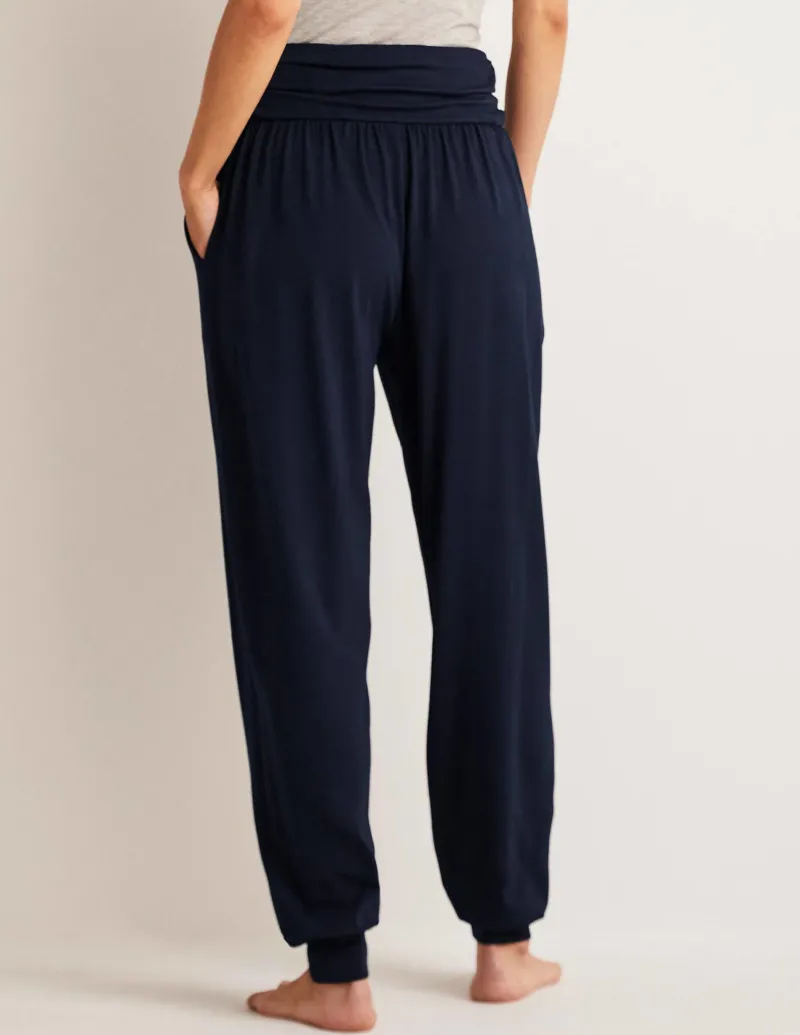 Nachtwäsche & Schlafanzüge | Hosen | Boden Hareem Jersey-Jogginghose-Aqua Marine Marl AquaMarineMarl