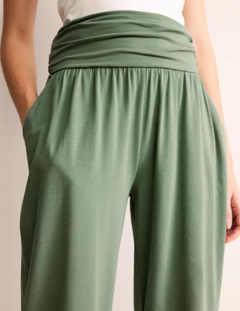 Nachtwäsche & Schlafanzüge | Hosen | Boden Hareem Jersey-Jogginghose- Erlengrün