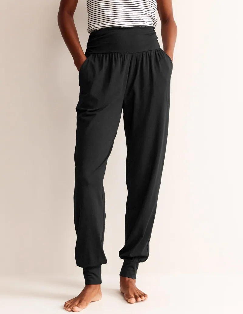 Nachtwäsche & Schlafanzüge | Hosen | Boden Hareem Jersey-Jogginghose- Schwarz
