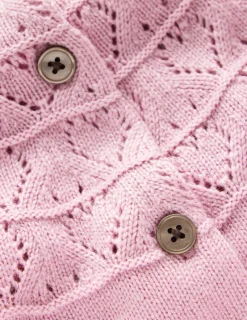 Pullover & Strickjacken | Boden Hübsche Raglan-Strickjacke-Sanftes Lavendelrosa SanftesLavendelrosa