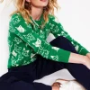 Pullover & Strickjacken | Boden Heather Jacquard-Pullover-Sattes Smaragdgrün, Katzen SattesSmaragdgrün,Katzen