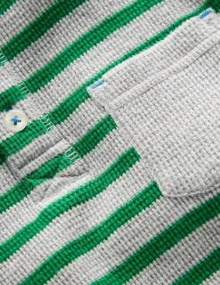Oberteile & T-shirts | Boden Henley-T-Shirt mit Waffelmuster-Hochlandgrün und Grau Meliert HochlandgrünundGrauMeliert